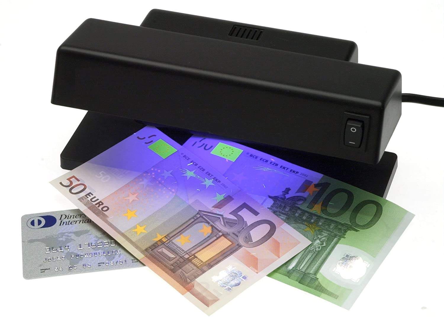 Máquina detectora billetes falsos